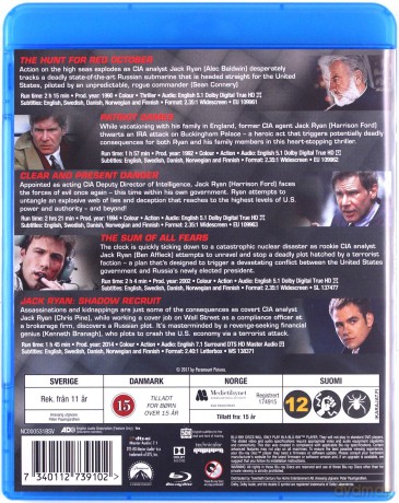 Jack Ryan: The Covert Collection [5xBlu-Ray]