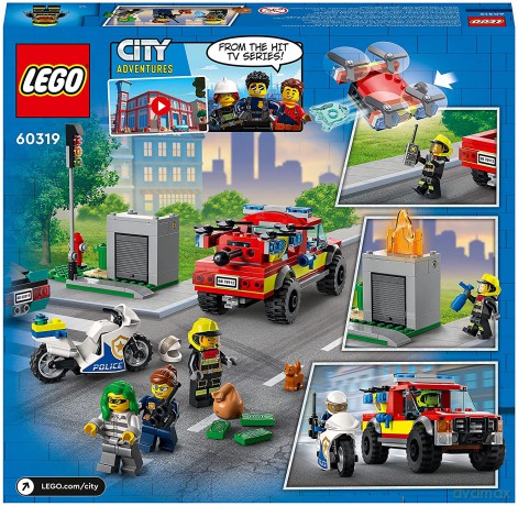 LEGO City - Akcja strażacka i policyjny pościg (60319) [KLOCKI]