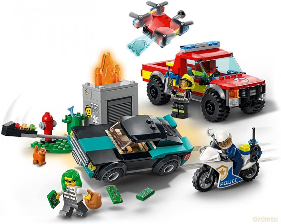 LEGO City - Akcja strażacka i policyjny pościg (60319) [KLOCKI]