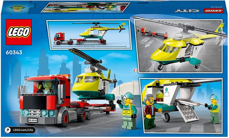 LEGO City - Laweta helikoptera ratunkowego (60343) [KLOCKI]