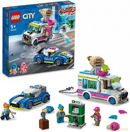 LEGO City - Policyjny pościg za furgonetką z lodami (60314) [KLOCKI]