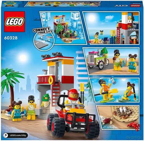 LEGO City - Stanowisko ratownicze na plaży (60328) [KLOCKI]