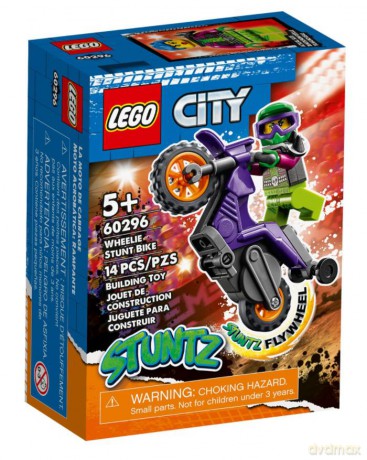 LEGO City - Wheelie na motocyklu kaskaderskim (60296) [KLOCKI]