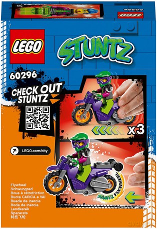 LEGO City - Wheelie na motocyklu kaskaderskim (60296) [KLOCKI]