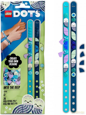 LEGO DOTS - Głębiny - bransoletki z zawieszkami (41942) [KLOCKI]