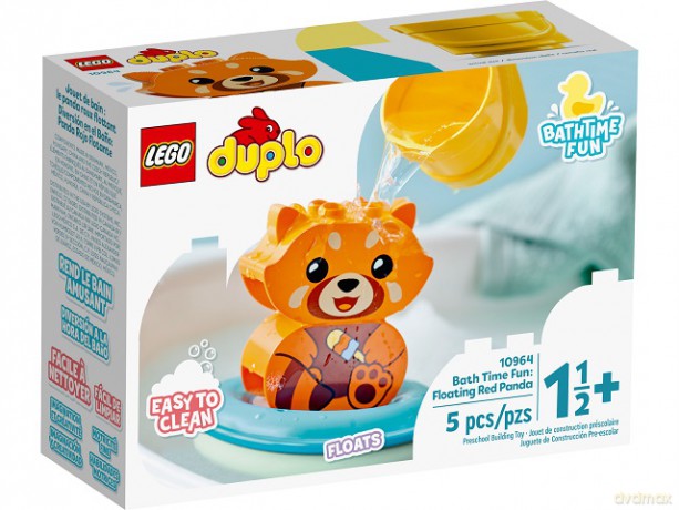 LEGO DUPLO - Moja pierwsza zabawa w kąpieli: pływająca czerwona panda (10964) [KLOCKI]