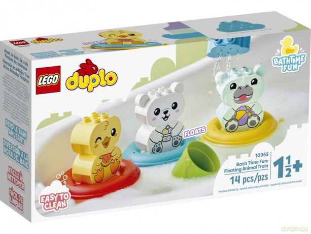 LEGO DUPLO - Moja pierwsza zabawa w kąpieli: pływający pociąg ze zwierzątkami (10965) [KLOCKI]