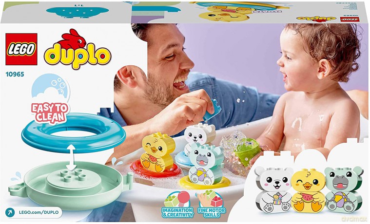 LEGO DUPLO - Moja pierwsza zabawa w kąpieli: pływający pociąg ze zwierzątkami (10965) [KLOCKI]
