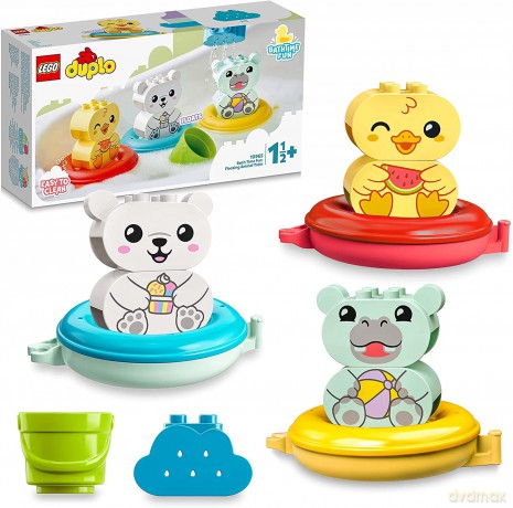 LEGO DUPLO - Moja pierwsza zabawa w kąpieli: pływający pociąg ze zwierzątkami (10965) [KLOCKI]
