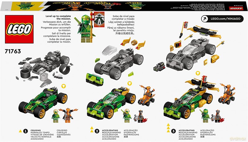 LEGO Ninjago - Samochód wyścigowy Lloyda EVO (71763) [KLOCKI]