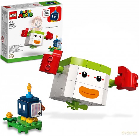 LEGO Super Mario - Zabawa w powietrzu z samochodem klauna Bowsera Jr. (71396) [KLOCKI]