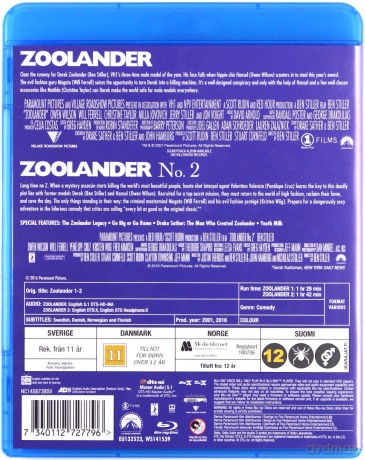 Zoolander 1+2 [2xBlu-Ray]