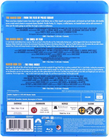 The Naked Gun Trilogy (Naga broń Trylogia) [3xBlu-Ray]