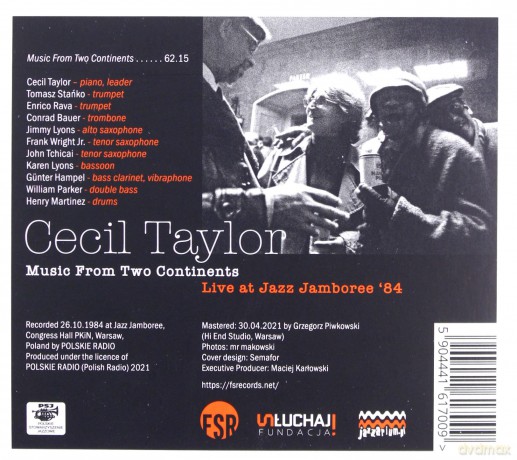 Cecil Taylor - Music From Two Continents/ Live at Jazz Jamboree 84 [CD]