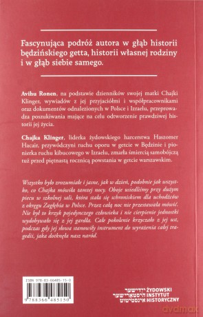 Skazana na życie. Dzienniki i życie Chajki Klinger - Avihu Ronen [KSIĄŻKA]