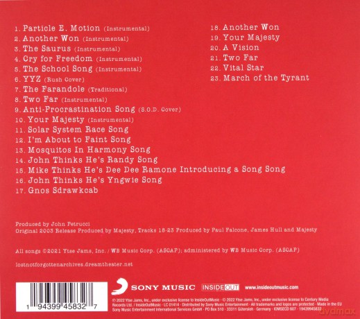 Dream Theater: Lost Not Forgotten Archives: The Majesty Demos (1985-1986) (digipack) [CD]