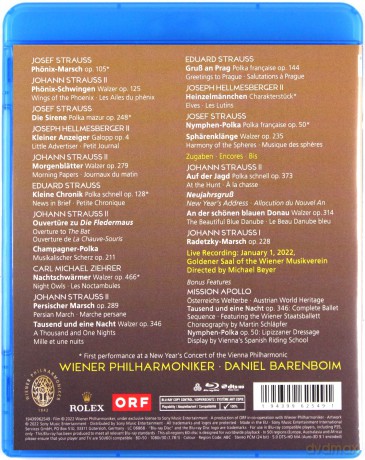 Daniel Barenboim & Wiener Philharmoniker: Neujahrskonzert 2022 / New Year's Concert 2022 [Blu-Ray]