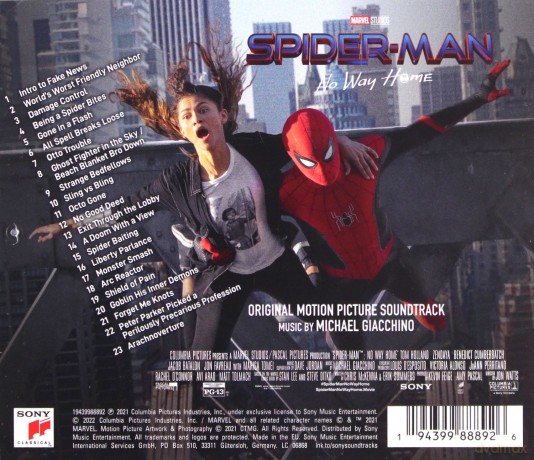 Spider-Man: No Way Home soundtrack (Michael Giacchino) [CD]