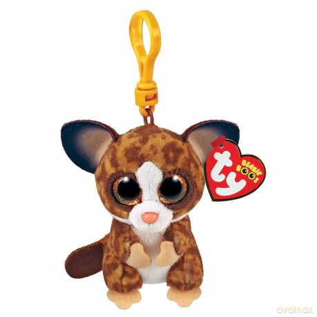 Beanie Boos brązowy mały lemur BINKY, 8,5 cm - Clip