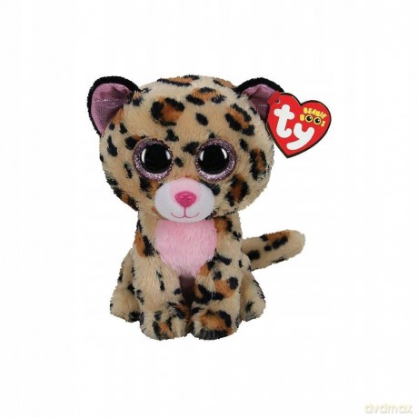 Beanie Boos brązowy/różowy leopard LIVVIE, 15 cm - Regular
