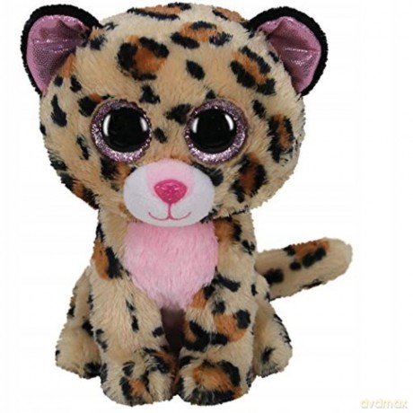 Beanie Boos brązowy/różowy leopard LIVVIE, 15 cm - Regular