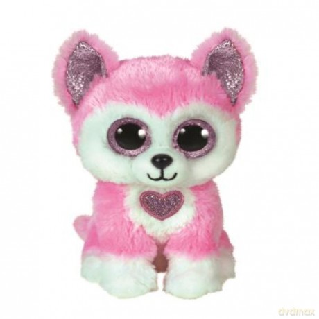 Beanie Boos różowy husky HUNK, 15 cm - Regular
