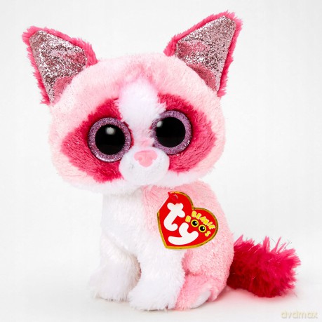 Beanie Boos różowy kot MAI, 15 cm - Regular