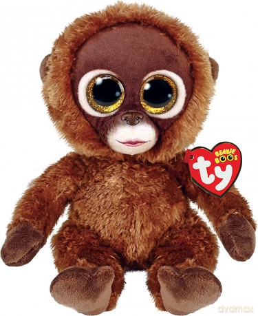 BOOS plüss figura CHESSIE, 15 cm - barna majom