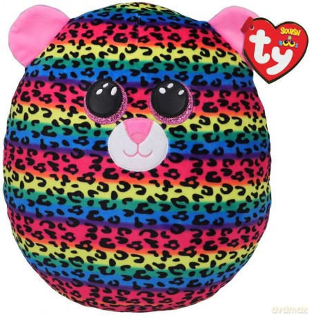 Ty Squish-a-Boos wielokolorowy lampart - DOTTY, 30 cm - Large