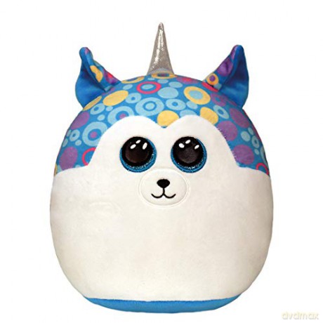 Ty Squish-a-Boos niebieski husky - HELENA, 30 cm - Large