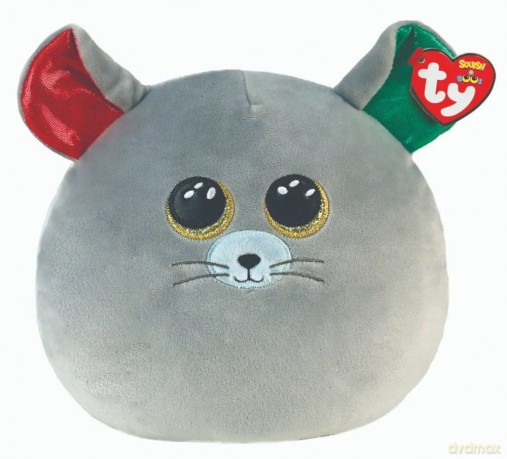 Ty Squish-a-Boos CHIPPER - szara mysz, 22 cm - Medium