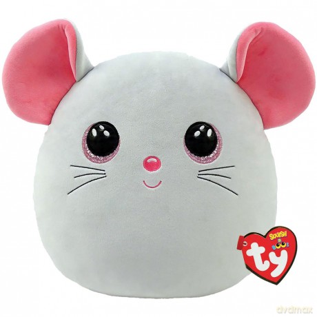 Ty Squish-a-Boos párna alakú plüss figura CATNIP, 30 cm - egér