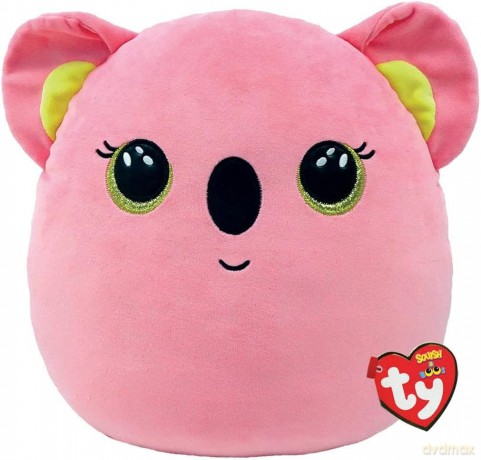 Ty Squish-a-Boos párna alakú plüss figura POPPY, 30 cm - rózsaszín koala