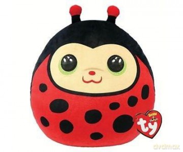 Ty Squish-a-Boos párna alakú plüss figura IZZY, 30 cm - katicabogár
