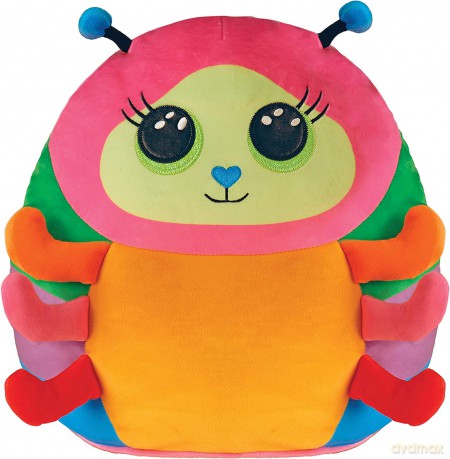 Ty Squish-a-Boos párna alakú plüss figura NESSA, 30 cm - színes hernyó