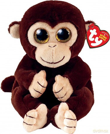 Beanie Babies plüss figura MATTEO, 15 cm - barna majom