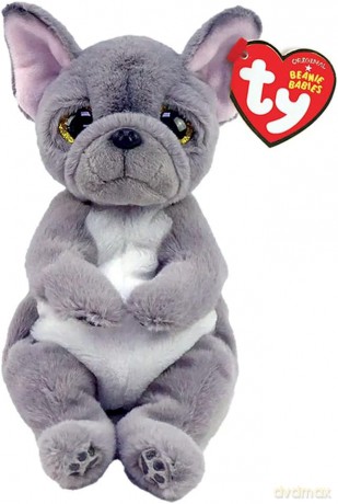 Beanie Babies plüss figura WILFRED, 15 cm - szary pies