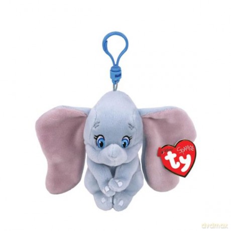 Plüss figura Disney DUMBO, Clip 8,5 cm - elefánt hanggal