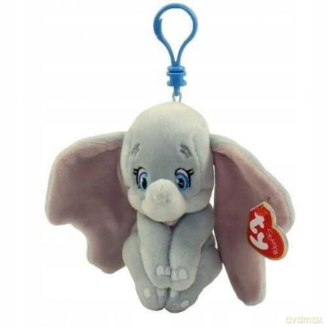 Plüss figura Disney DUMBO, Clip 8,5 cm - elefánt hanggal