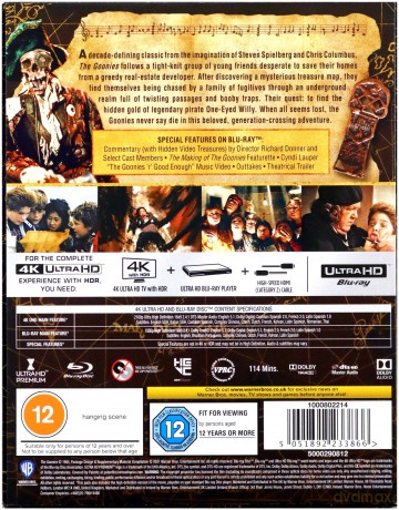 The Goonies (steelbook) [Blu-Ray 4K]+[Blu-Ray]