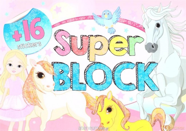 Super block + 16 naklejek [KSIĄŻKA]