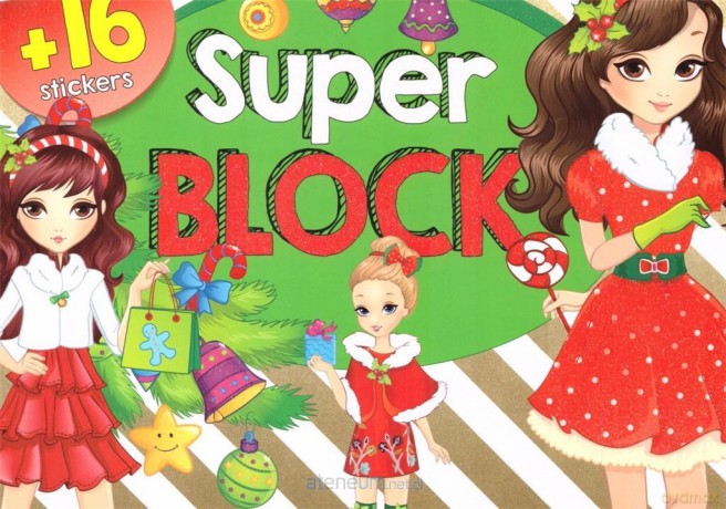 Super block + 16 naklejek [KSIĄŻKA]