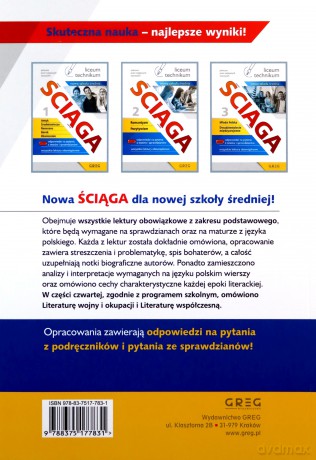 Ściąga LO cz.4 Literatura współczesna [KSIĄŻKA]