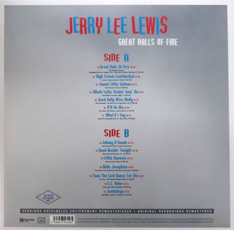 Jerry Lee Lewis: Great Balls Of Fire [Winyl]