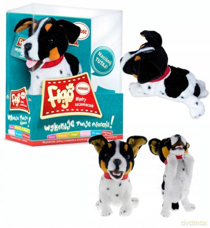 Maskotka interaktywna Figo Pies reagujący na komendy Jack Russel Terrier