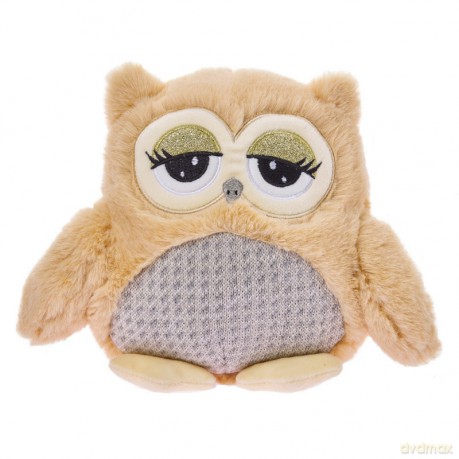 Maskotka Sowa Agnes karmelowa 28 cm