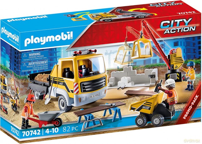 Zestaw figurek City Action 70742 Plac budowy z wywrotką