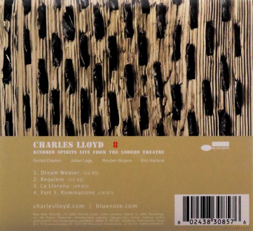 Charles Lloyd: 8 Kindred Spirits /Live From Lobero [2CD]
