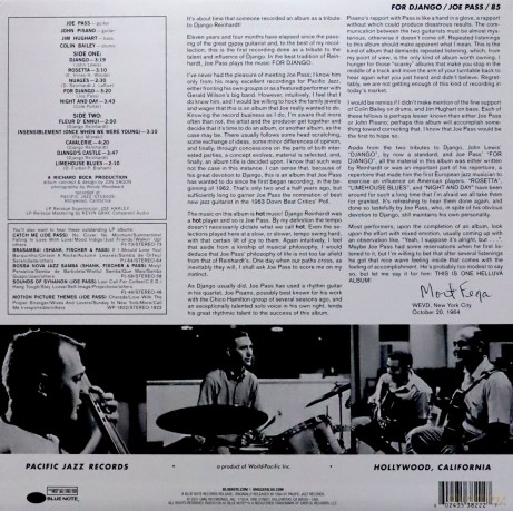 Joe Pass: For Django (Tone Poet) [Winyl]