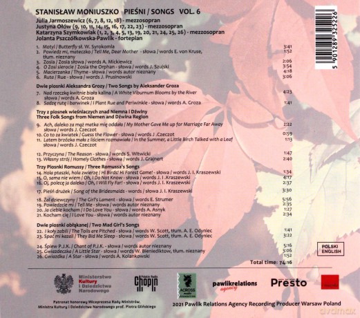 Pieśni, Volume 6 [CD]